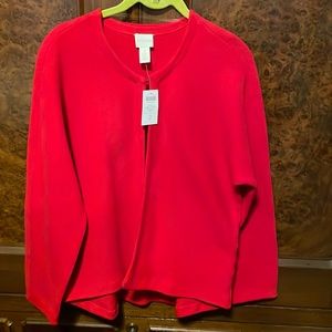 Chico’s Red Sweater Cardigan